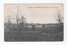 Vintage Early Postcard Short Beach Conn CT, Entrance to Rockland Park early 1900 picture