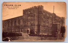 J97/ Cincinnati Ohio Postcard c1910 Friars Club Building455 picture