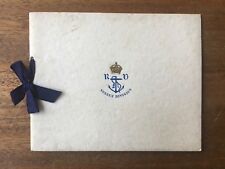 RARE POST-WW1 1926 ROYAL NAVAL VOLUNTEER RESERVE SUSSEX DIV CHRISTMAS CARD(F1P3) picture