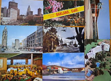 LOT OF 8   OAKLAND, CALIFORNIA    Old  Postcards     ca.1960's picture