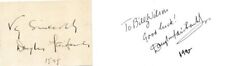 Douglas Fairbanks Sr & Jr- Two Signed Cards w/Photo picture