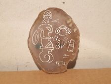 Ancient Alien Stone Carving Authentic Alien Carved Double Sided picture