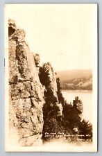 Palisade Rock Devil's Lake State Park Baraboo Wisconsin Posted 1936 RPPC picture