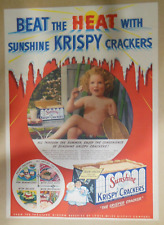 Sunshine Krispy Crackers Ad: Beat The Heat  from 1941 Size: 11 x 15 inches picture