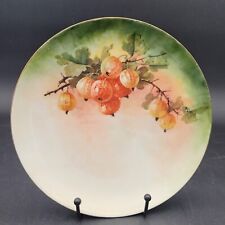Antique Early 1900s Haviland Limoges France Hand Painted Signed ERMA Fruit Plate picture