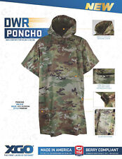 XGO DWR Poncho, 100% DWR Rip Stop Nylon, Made in USA, One Size, Large Front Pock picture