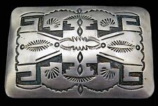 Tribal Southwest Style Henry Begay Handmade Belt Buckle picture