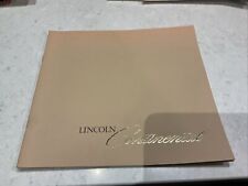 Collector Vintage Lincoln Continental 1978 Luxury Brochure picture