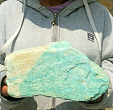 6.6lb Rare Large Raw Blue Green Amazonite Crystal Quartz Rock Mineral Specimen picture