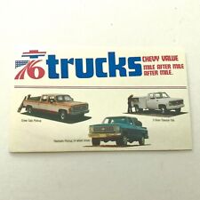 1976 Chevrolet Trucks Dealer Postcard  picture