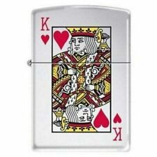 Zippo 7555, King of Hearts, High Polish Chrome Finish Lighter picture