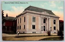 eStampsNet - Hanover Public Library Hanover PA 1913 Postcard picture