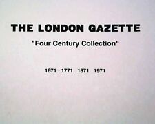 Great (4) FOUR CENTURY London Gazette 1600's 1700's 1880's 1900's Newspapers SET picture