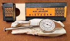 Vintage DIETZGEN 1/8” Dial Scale Map Measure Drafting Tool USA Made in Box picture