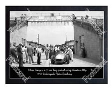 Historic Elmer George's #23 car down Gasoline Alley 1957 Indy Postcard picture