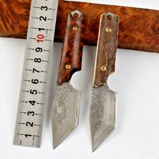 Premium Tanto Knife Fixed Blade Hunting Combat Tactical Survival Damascus Steel picture