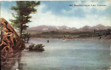 1911 Beautiful Glacier Lake,CO Colorado Antique Postcard 1c stamp Vintage picture