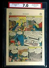Batman #73 CPA 7.0 Single page #3/4 1st app. Keys Bennett Bob Kane Art picture