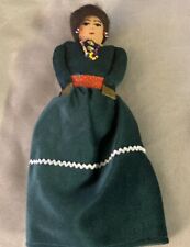 Vintage handmade Navajo doll Native American Colored Beads  10