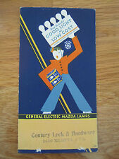 GE General Electric MAZDA LAMPS Advertisement Card 6