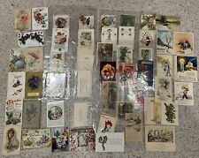 Lot Of 50 Postcards And Some Greeting Cards, Early 1900’s. Holidays picture