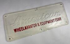 Antique American Wheelabrator & Equipment Corp. Cast Iron Sign - 12” x 30” picture