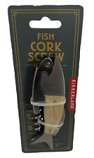 KIKKERLAND FISH Corkscrew, Waiters Friend, Bottle Opener Beer, Wine, Light wood picture