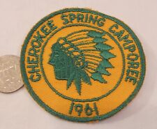 Vintage  1961 CHEROKEE DISTRICT Camporee   Boy Scouts Patch picture