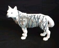 Call Of The Wolf Westland Giftware Retired Amongst The Trees Wolf Rare EUC picture