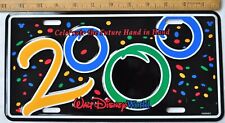 DISNEY WORLD 2000 Celebrate The Future Hand in Hand Vanity Metal Auto Plate picture