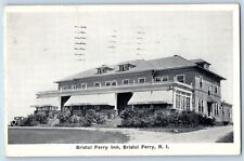 Bristol Ferry Rhode Island Postcard Bristol Ferry Inn Motel Building 1935 Posted picture