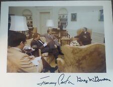 Jimmy Carter & George McGovern Signed 8x10 Photo Autographed POTUS picture