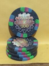 Grand Victoria Casino & Resort Rising Sun, Indiana $100 poker chip picture