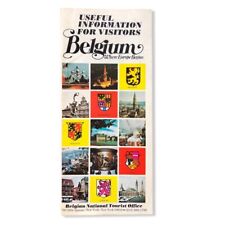 Vintage Belgium 1977 Useful Information For Visitors Tourism Brochure Booklet picture