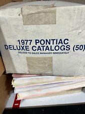 Pontiac 1977 Deluxe full line dealer- brochure - recent open NOS case picture