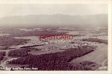 RPPC - 1963 AERIAL VIEW OF PALMER ALASKA a Robinson photoi picture