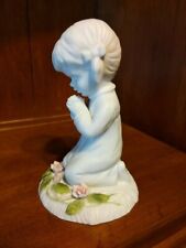 Vintage Praying Girl - Child - 1986 Touch of Rose by Roman Inc. 4.5 inches tall picture