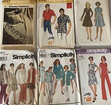 LOT OF 6 VINTAGE SIMPLICITY SEWING PATTERNS UNCUT 6647,6368,6155,8960,7679,6384 picture