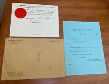 Franklin D Roosevelt signed Presidential pardon , Signature is perfect , Rare picture