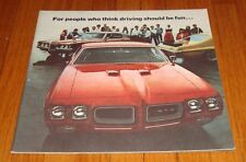 Original 1970 Pontiac Performance Sales Brochure Catalog GTO Judge Grand Prix picture