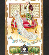 Bewitching Love Apple With Best Wishes for Halloween Gottschalk 2040 PostCard picture