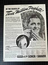 Vintage 1941 Schick Shaver Print Ad picture