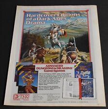 1982 Print Ad TSR Hobbies Inc Dungeons & Dragons Adventure Dark Ages Drama art picture