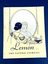 1928 California Lemon Makeup Booklet RARE Fruit Growers Assoc. advertising picture