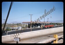 Yuma Arizona Inspection Station Railroad 35mm Slide 1950s Red Border Kodachrome picture