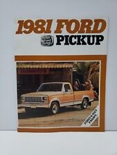 1981 FORD PICKUP TRUCK DEALER BROCHURE OEM ADVERTISING  picture