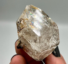 95 g Herkimer Diamond w/ Rainbows, Golden Iron Oxide, Great Clarity picture