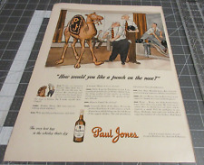 1942 Paul Jones Whiskey Bowling, How Would You Like Punch on the Nose Vintage Ad picture