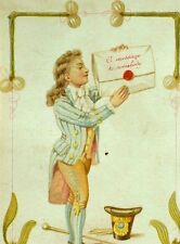 1870's-80's Lovely Susette Long Poem Card Man Letter Victorian Card F73 picture