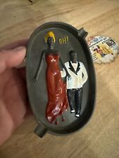 Ash Tray Speak Easy NSFW Partial Nude Ashtray Cigar Cigarette Man Cave Ballroom picture
